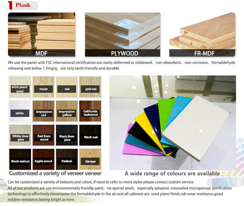 makeup furniture display wooden meterial