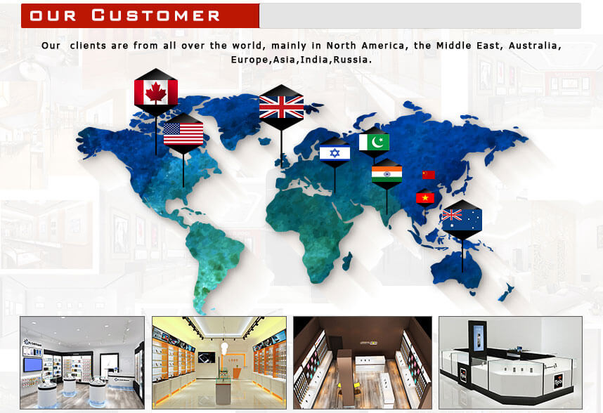 cell phone shop design furniture