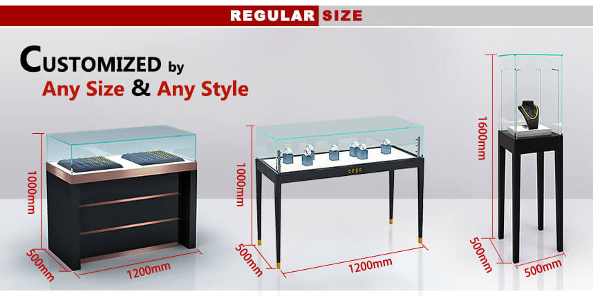 lockable jewellery display cabinet