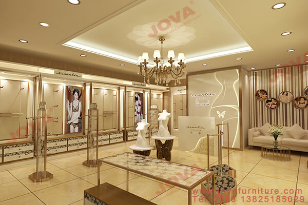 retail clothing display for underwear shop