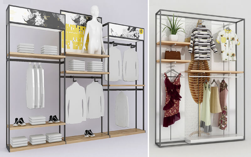 wall clothes rack