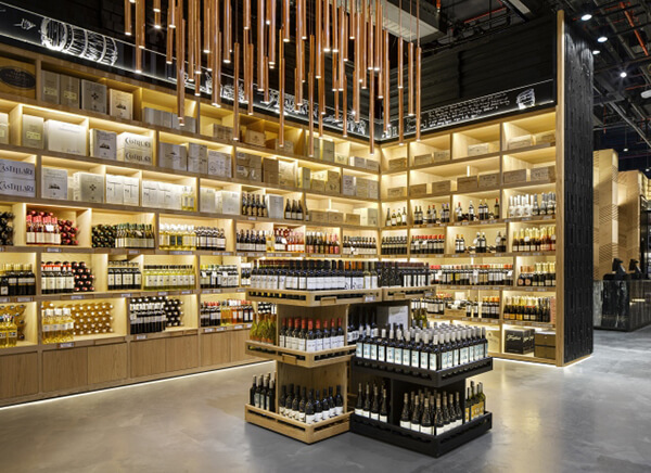 wine display cabinet