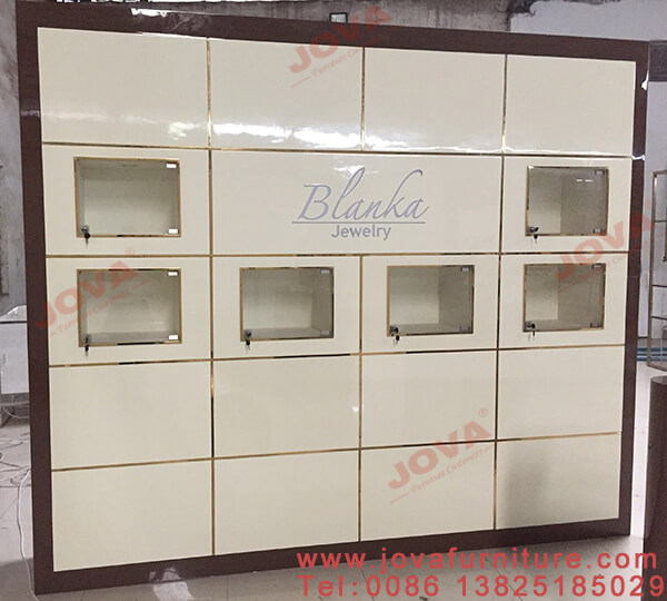 wooden wall jewelry show case