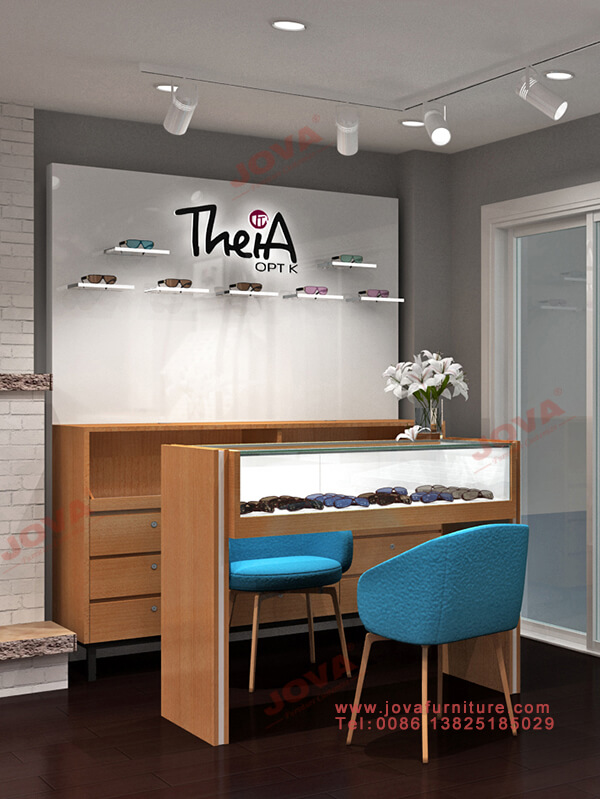 optical shop counter