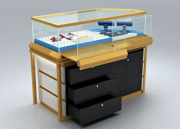 jewelry corner showcases