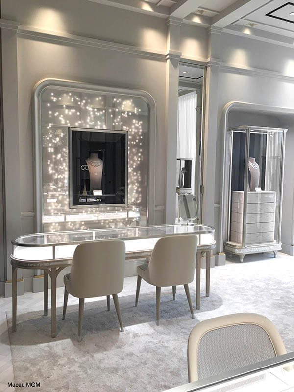 jewelry wall design for shop