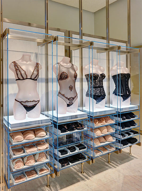 luxury lingerie display ideas