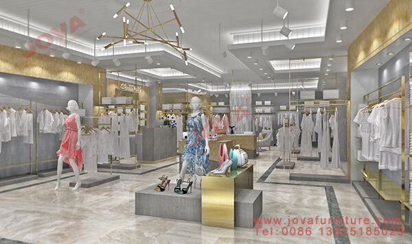 interior design of clothing store