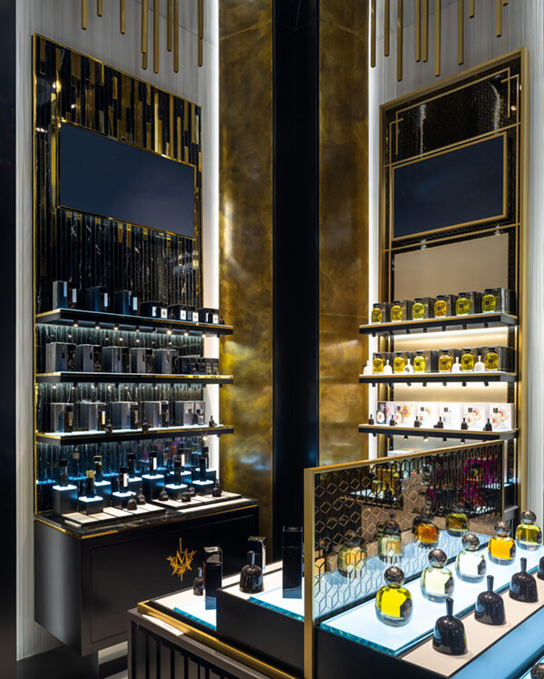 perfume shop display cabinet