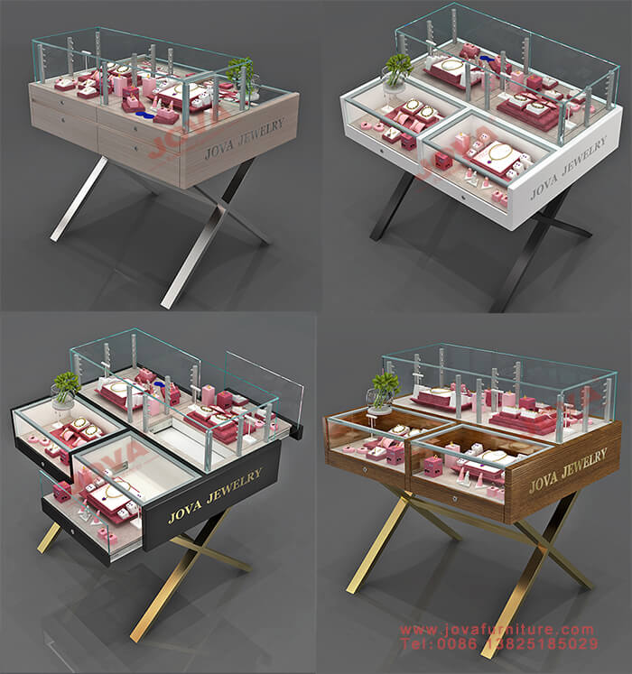 jewelry display case with lighting