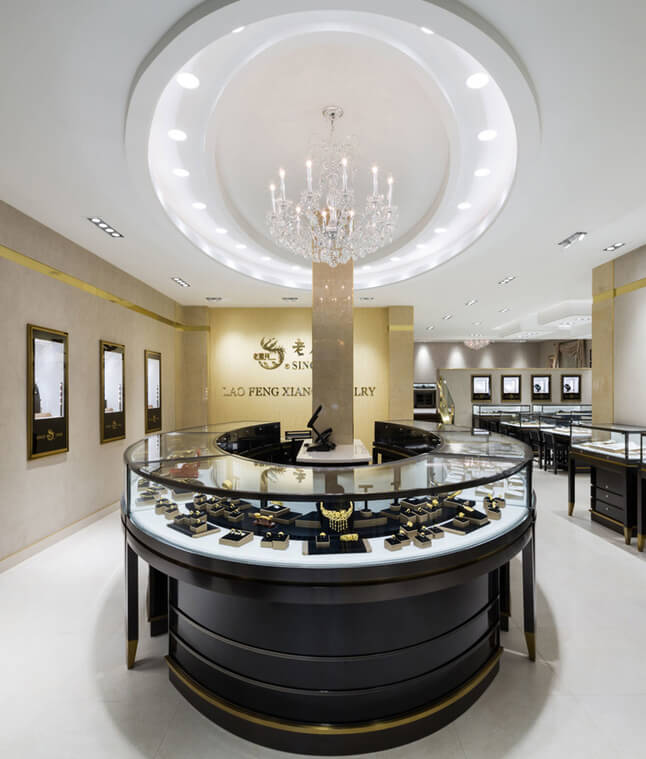 تصميم أثاث متجر المجوهرات