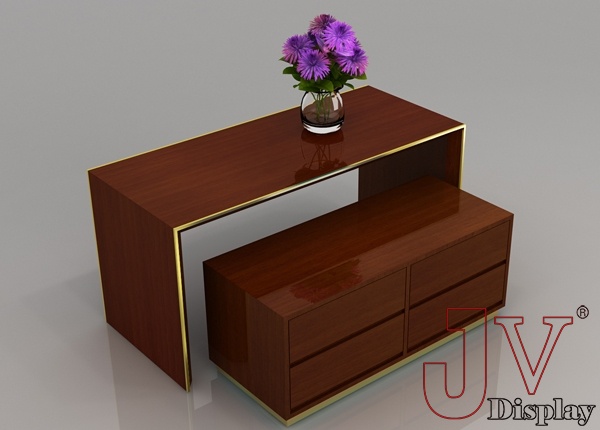 dark wood nest of tables