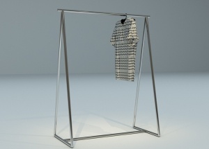 hanging clothes rack