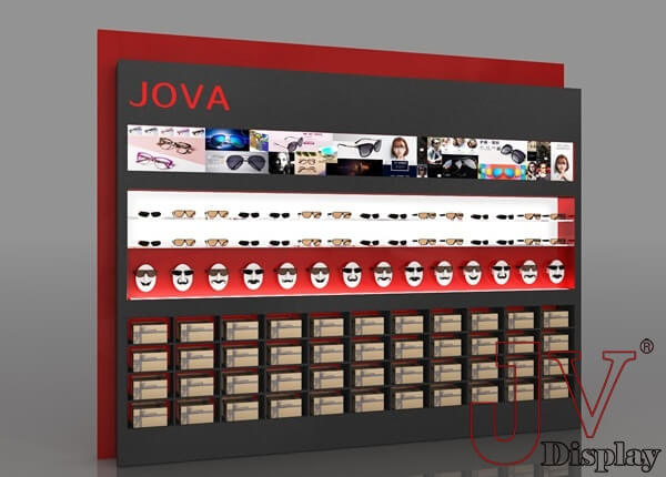 wall mounted glass display case