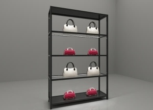 التجهيزات المعدنية متجر etagere مع رفوف العرض المفتوحة