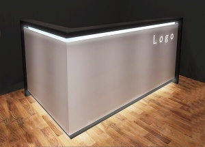 l shaped reception desk