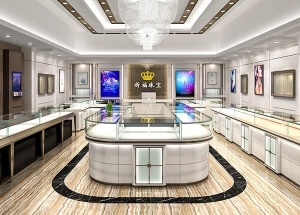 custom jewelry store showcases