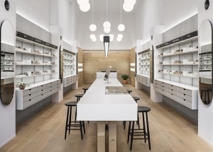 opticians shop fittings
