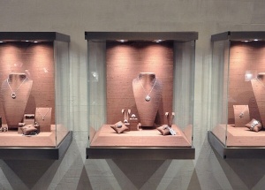 jewelry wall display cases