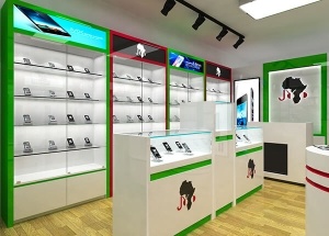 mobile shop interior decoration