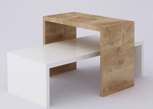 2 pc nesting table set