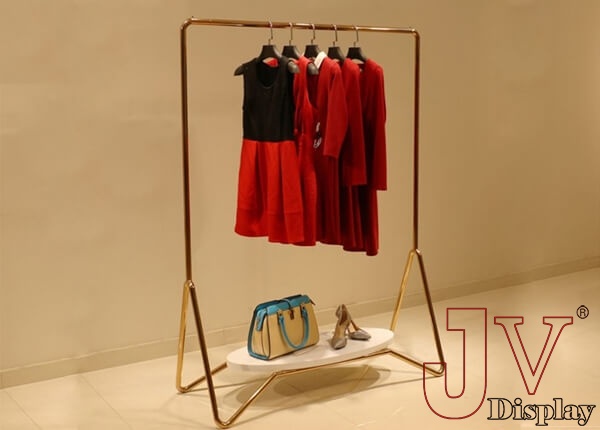 metal garment display racks