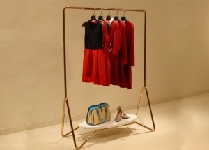 metal garment display racks