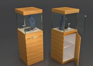 jewelry pedestal display case